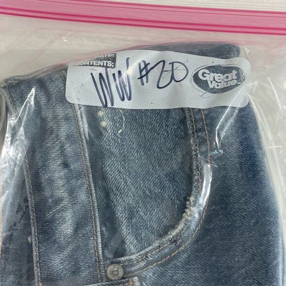 NWT American Eagle Jean Shorts ALTERED Cheeky Cut Off Patchwork Denim Size 8 - Picture 9 of 9